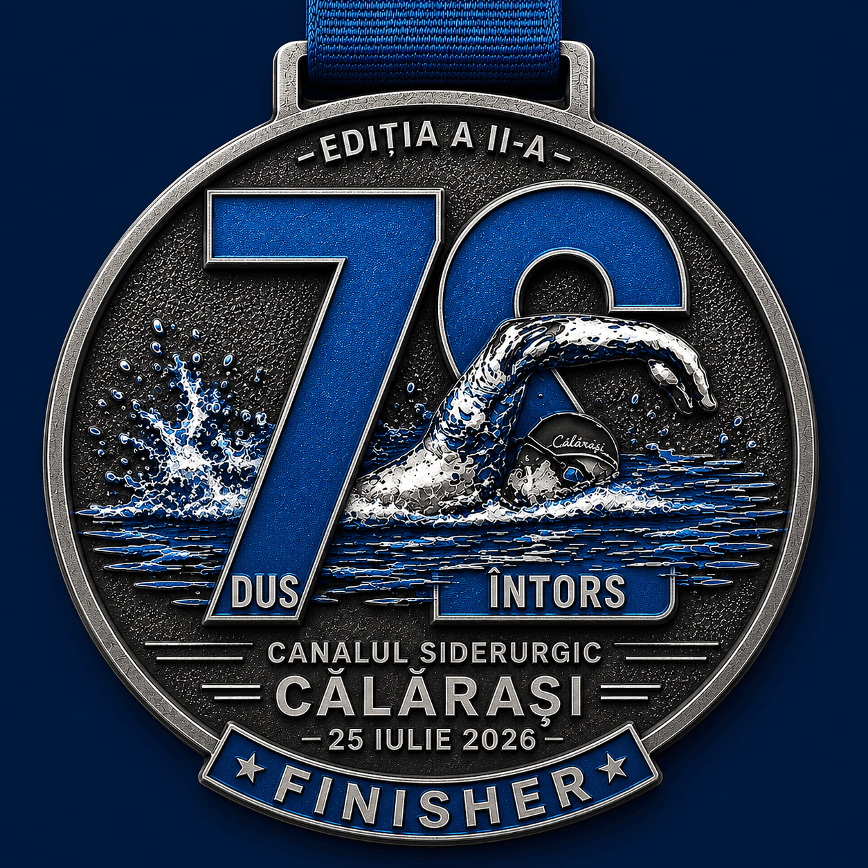 Medalie finisher Swim4Dreams 72 Dus-Întors